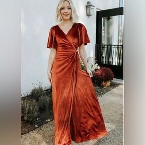 Baltic Born Velvet Meghan Wrap Dress
